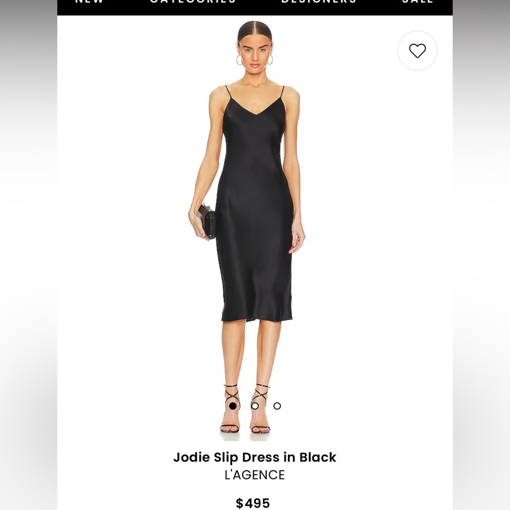 Jodie Slip Dress in Black size 2! L’AGENCE